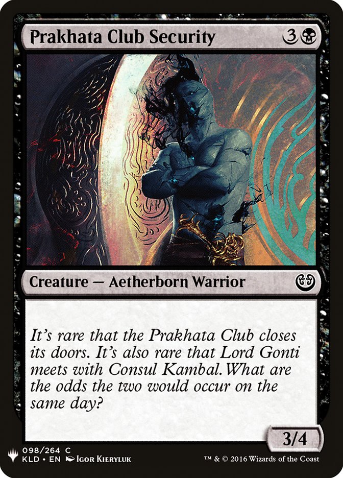 Prakhata Club Security [Mystery Booster] | RetroPlay Games