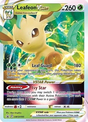 Leafeon VSTAR (SWSH195) (Jumbo Card) [Sword & Shield: Black Star Promos] | RetroPlay Games