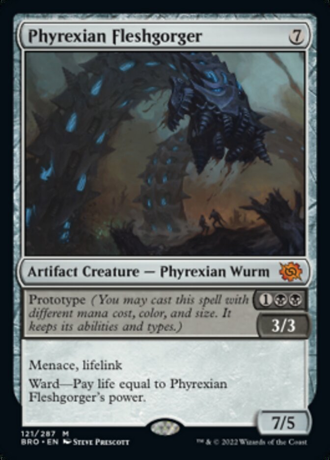 Phyrexian Fleshgorger (Promo Pack) [The Brothers' War Promos] | RetroPlay Games