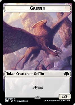 Zombie // Griffin Double-Sided Token [Dominaria Remastered Tokens] | RetroPlay Games