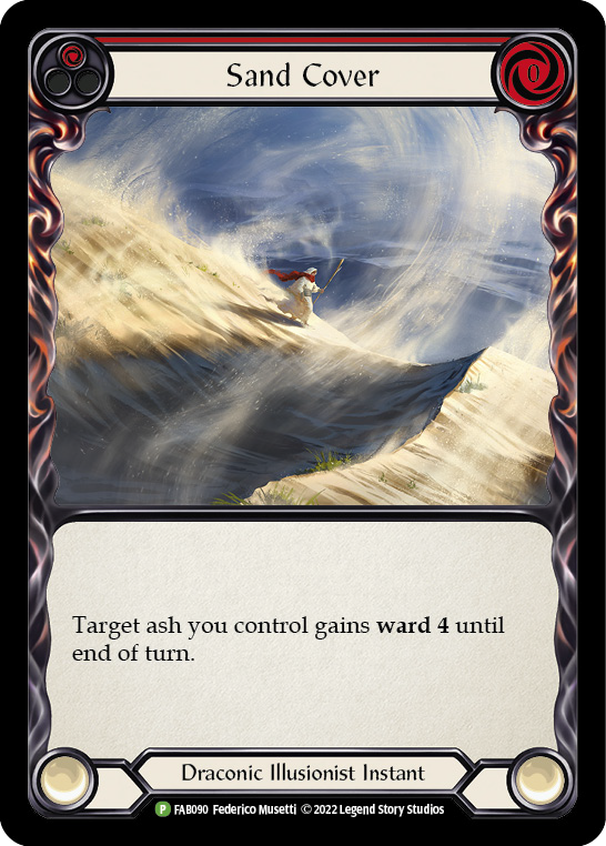 Sand Cover (Red) [FAB090] (Promo)  Rainbow Foil | RetroPlay Games