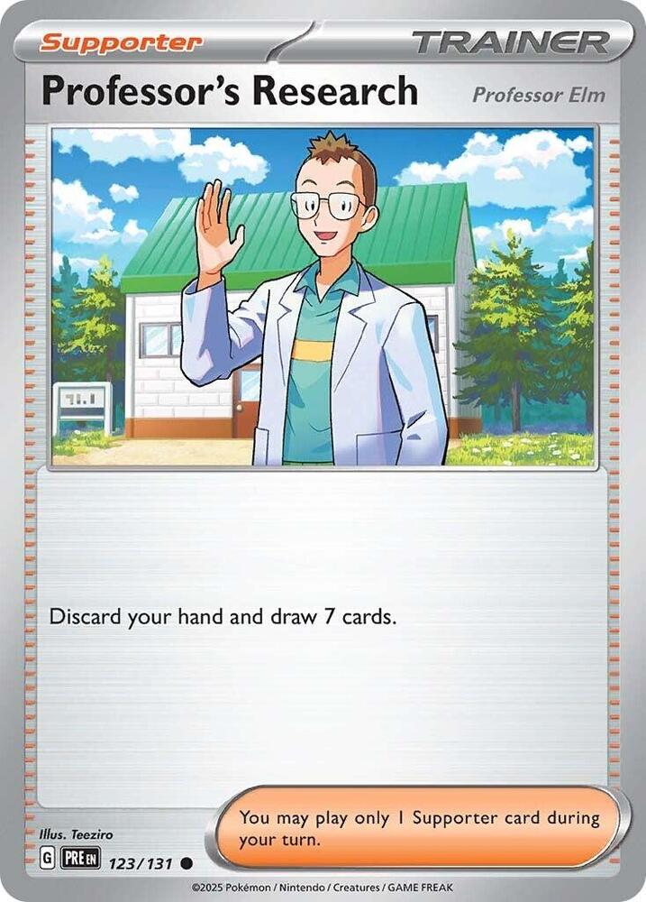 Professor's Research (123/131) [Professor Elm] [Scarlet & Violet: Prismatic Evolutions] | RetroPlay Games