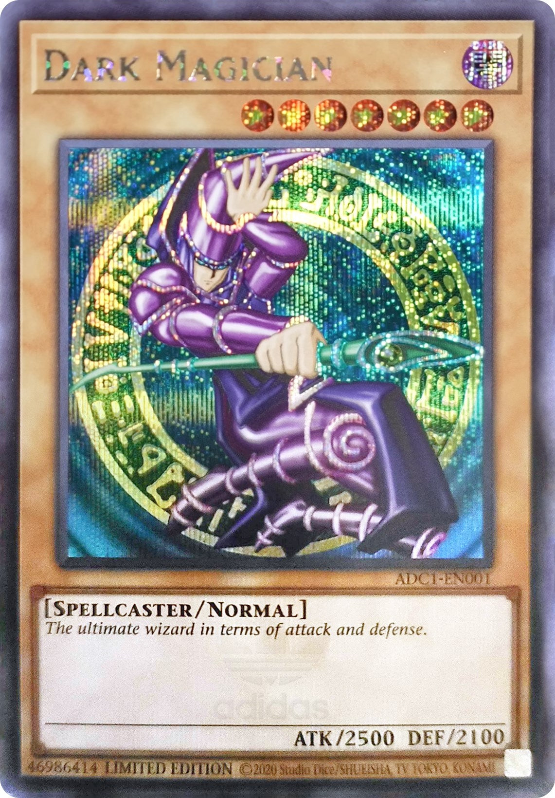 Dark Magician (Adidas Exclusive) [ADC1-EN001] Prismatic Secret Rare | RetroPlay Games