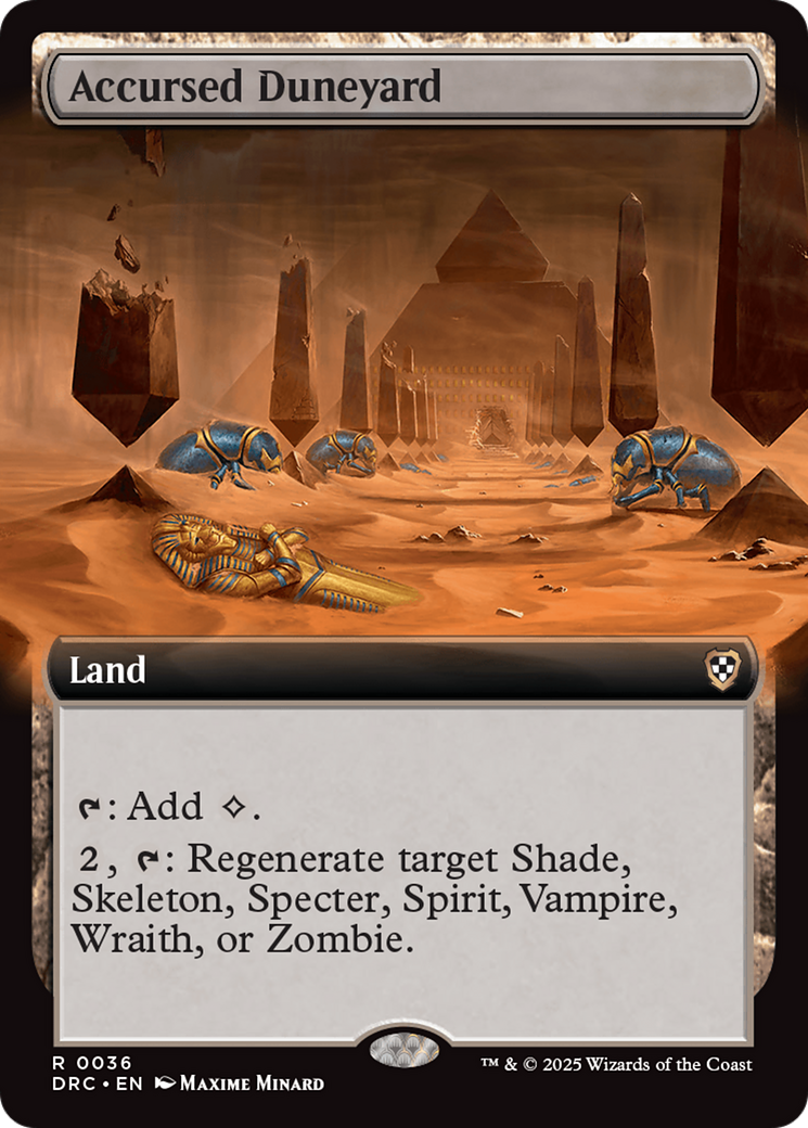 Accursed Duneyard (Extended Art) [Aetherdrift Commander] | RetroPlay Games