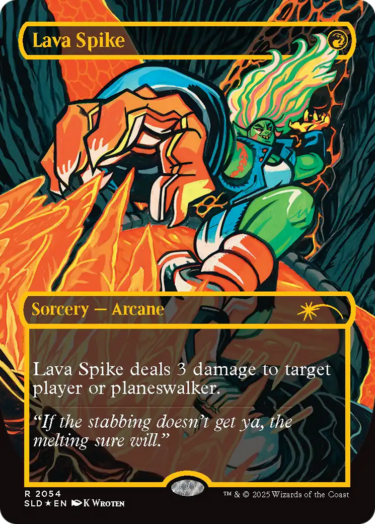 Lava Spike (2054) (Raised Foil) [Secret Lair Drop Series] | RetroPlay Games