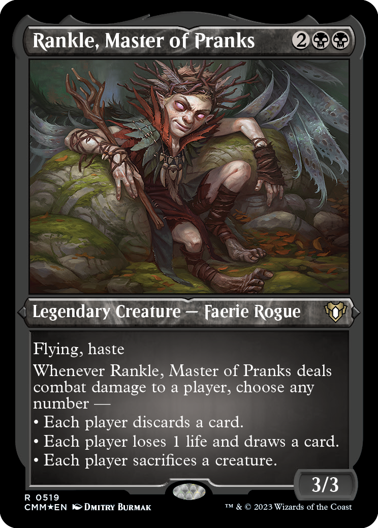 Rankle, Master of Pranks (Foil Etched) [Commander Masters] | RetroPlay Games