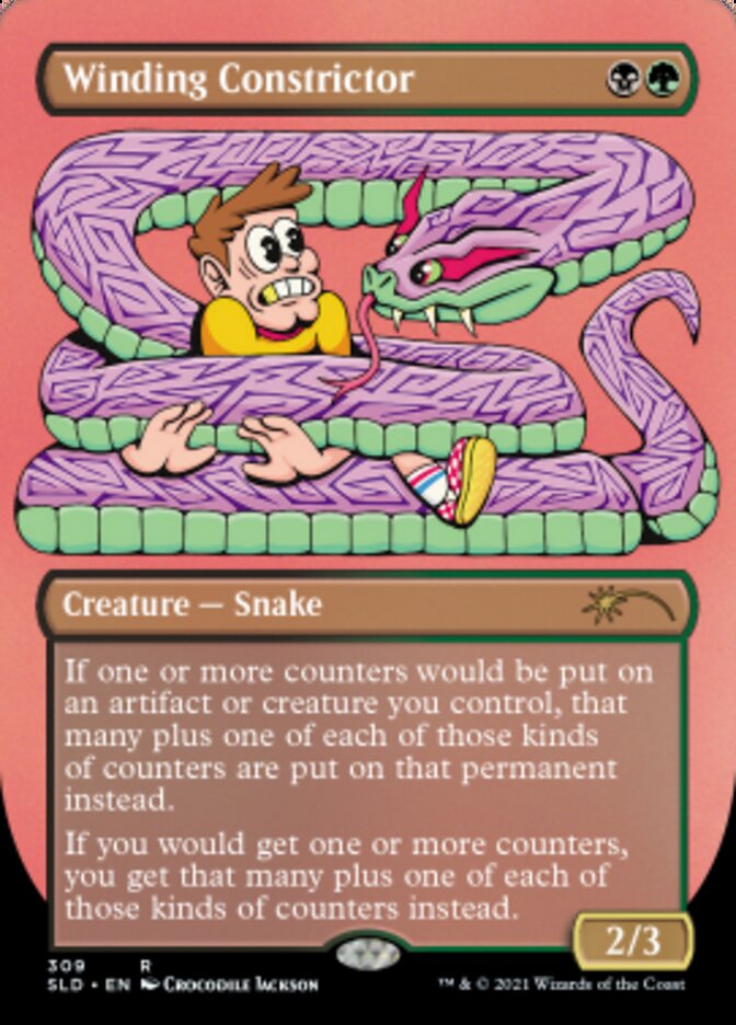 Winding Constrictor (Borderless) (Foil Etched) [Secret Lair Drop Series] | RetroPlay Games