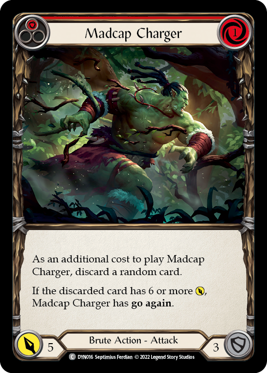 Madcap Charger (Red) [DYN016] (Dynasty)  Rainbow Foil | RetroPlay Games