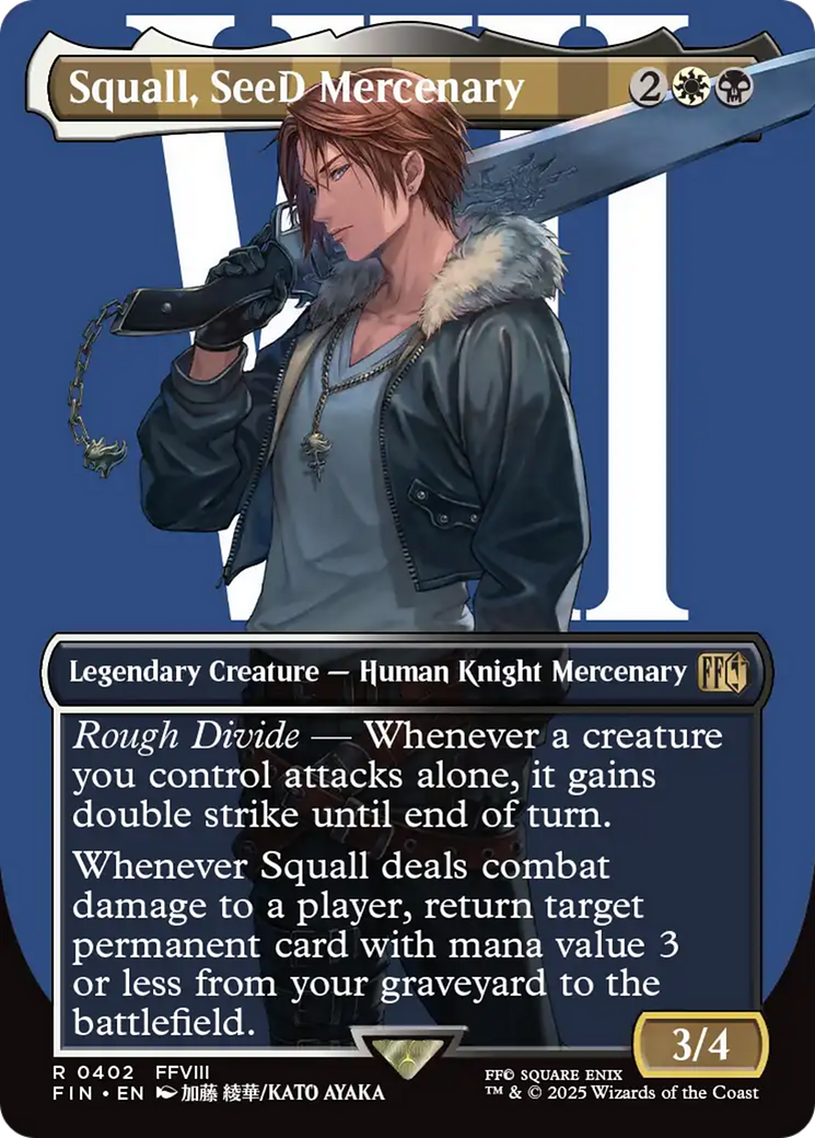 Squall, SeeD Mercenary (Borderless) [FINAL FANTASY] | RetroPlay Games