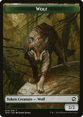 Wolf // Zombie Double-Sided Token [Dungeons & Dragons: Adventures in the Forgotten Realms Tokens] | RetroPlay Games