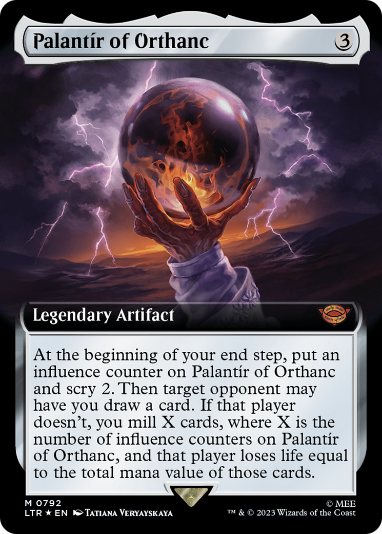 Palantir of Orthanc (Extended Art) (Surge Foil) [The Lord of the Rings: Tales of Middle-Earth] | RetroPlay Games
