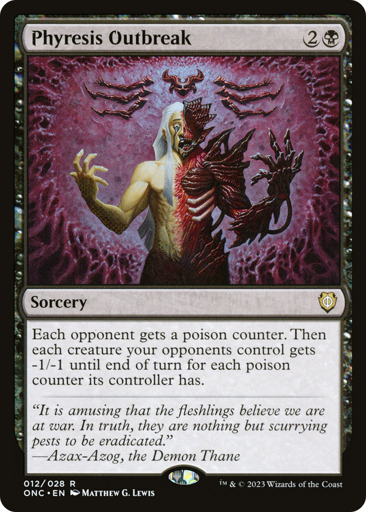 Phyresis Outbreak [Phyrexia: All Will Be One Commander] | RetroPlay Games