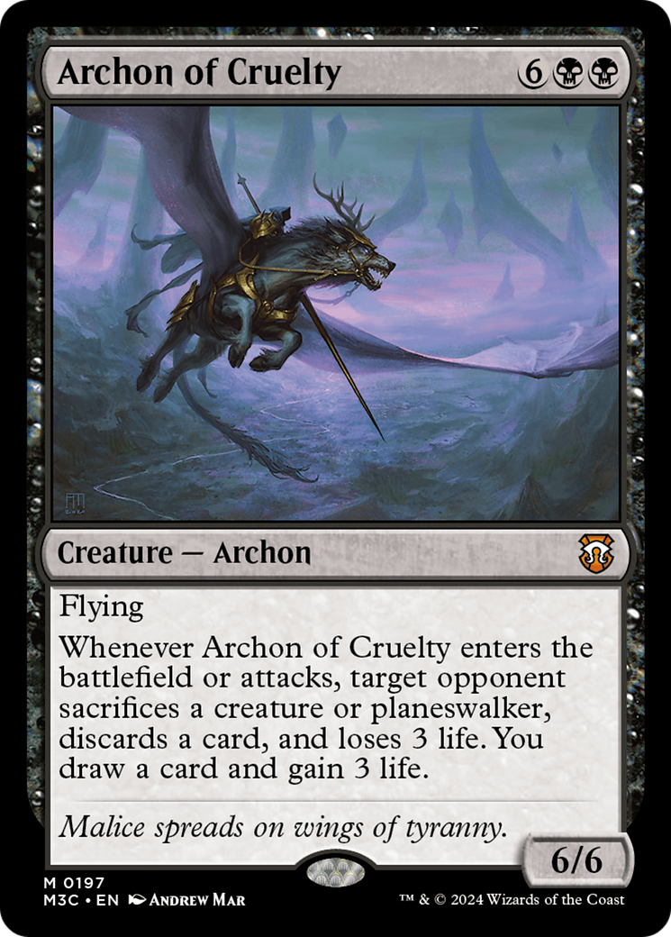 Archon of Cruelty [Modern Horizons 3 Commander] | RetroPlay Games