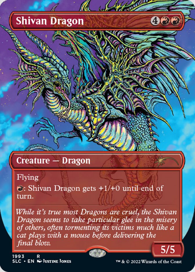 Shivan Dragon (Borderless) [Secret Lair Countdown Kit] | RetroPlay Games