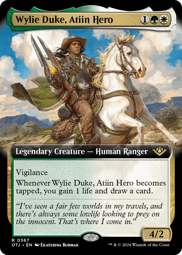 Wylie Duke, Atiin Hero (Extended Art) [Outlaws of Thunder Junction] | RetroPlay Games