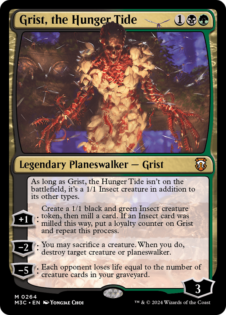 Grist, the Hunger Tide (Ripple Foil) [Modern Horizons 3 Commander] | RetroPlay Games