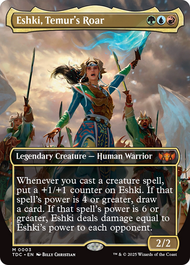Eshki, Temur's Roar (Borderless) [Tarkir: Dragonstorm Commander] | RetroPlay Games