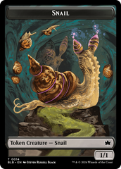 Snail // Thundertrap Trainer Double-Sided Token [Bloomburrow Tokens] | RetroPlay Games