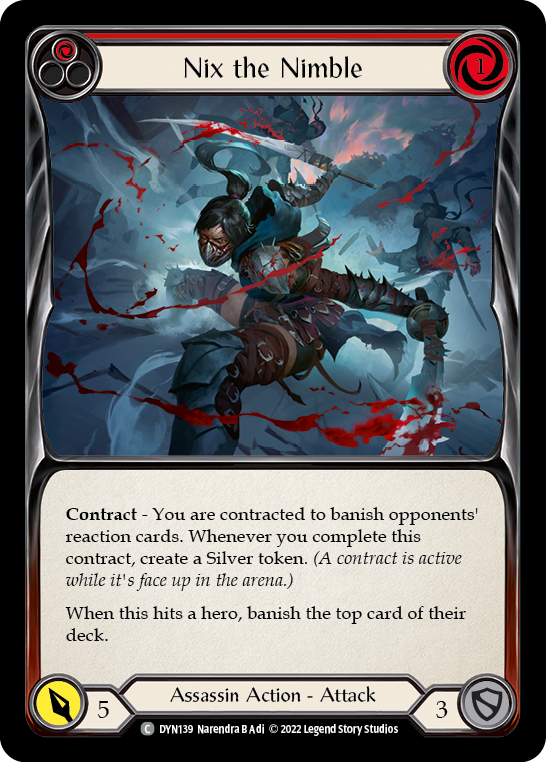 Nix the Nimble (Red) [DYN139] (Dynasty)  Rainbow Foil | RetroPlay Games
