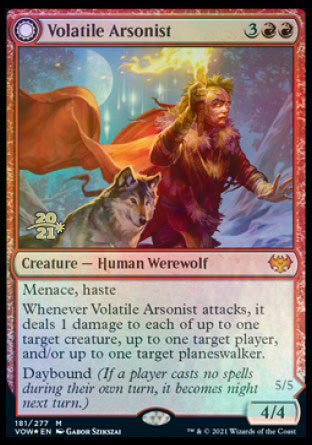 Volatile Arsonist // Dire-Strain Anarchist [Innistrad: Crimson Vow Prerelease Promos] | RetroPlay Games