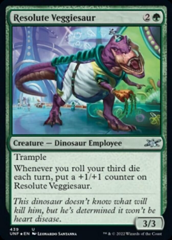 Resolute Veggiesaur (Galaxy Foil) [Unfinity] | RetroPlay Games