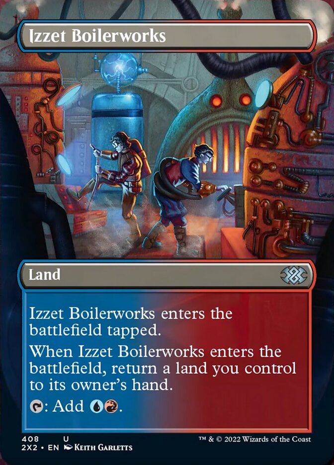 Izzet Boilerworks (Borderless Alternate Art) [Double Masters 2022] | RetroPlay Games