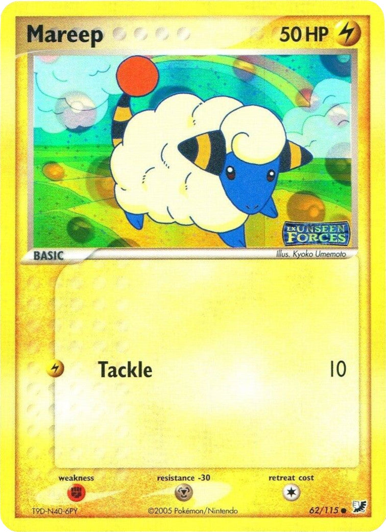 Mareep (62/115) (Stamped) [EX: Unseen Forces] | RetroPlay Games