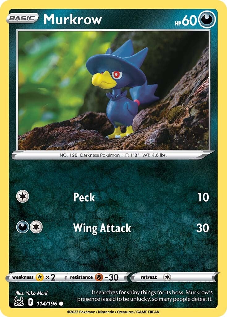 Murkrow (114/196) [Sword & Shield: Lost Origin] | RetroPlay Games