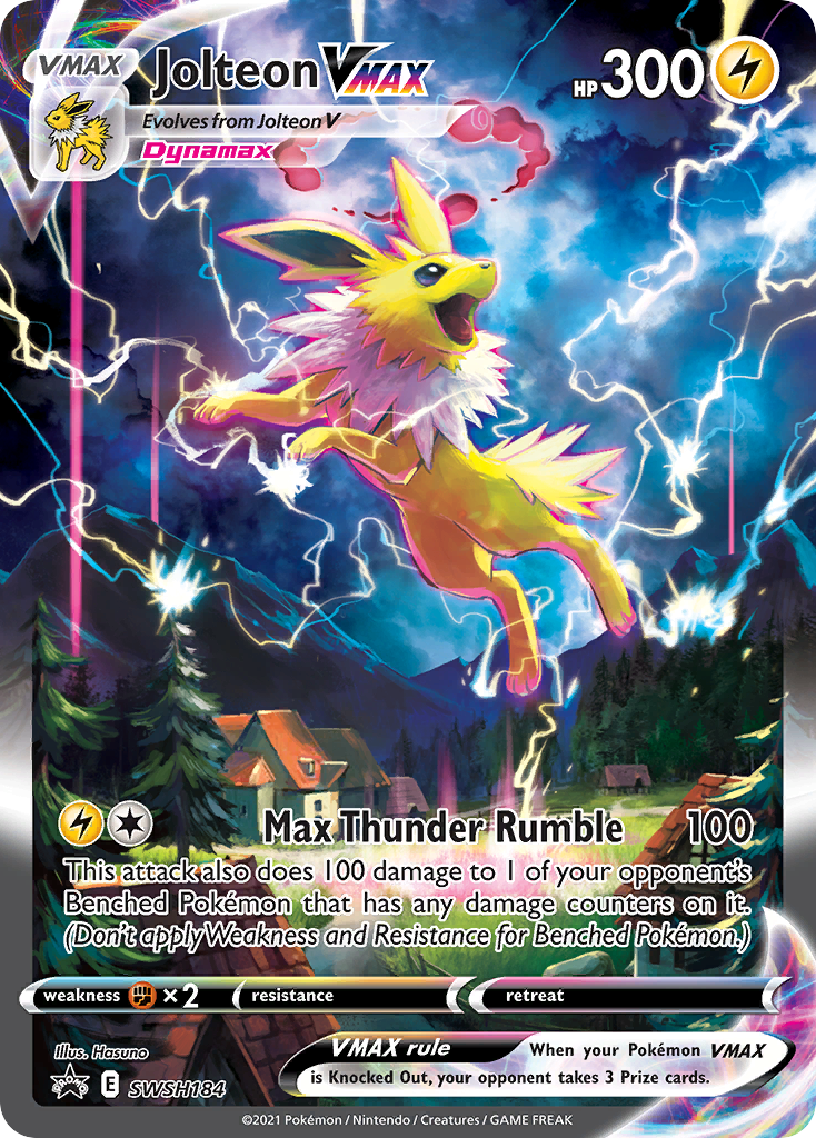 Jolteon VMAX (SWSH184) (Jumbo Card) [Sword & Shield: Black Star Promos] | RetroPlay Games