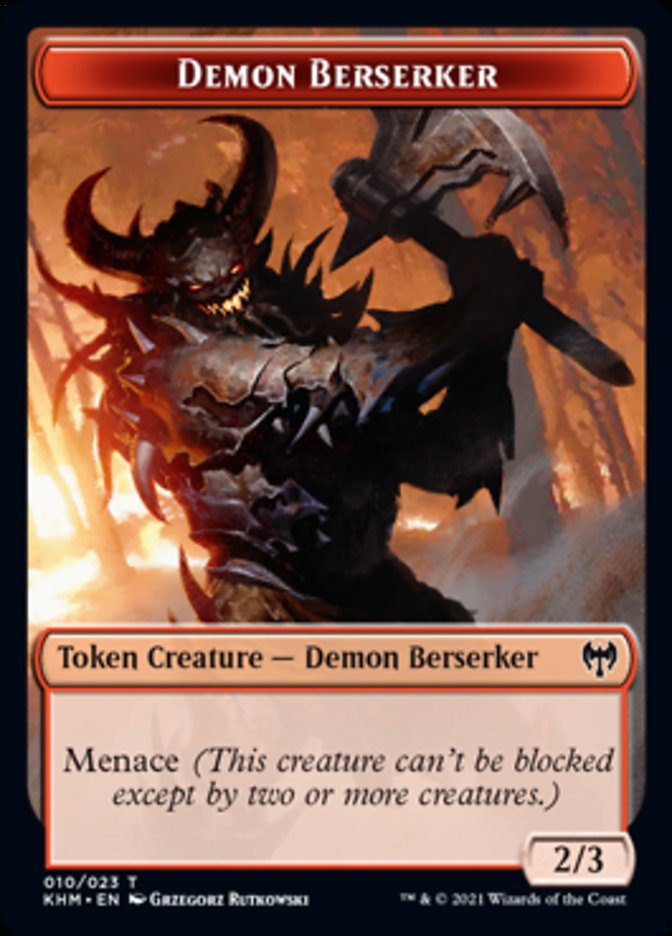 Demon Berserker Token [Kaldheim Tokens] | RetroPlay Games