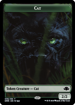 Zombie // Cat (008) Double-Sided Token [Dominaria Remastered Tokens] | RetroPlay Games