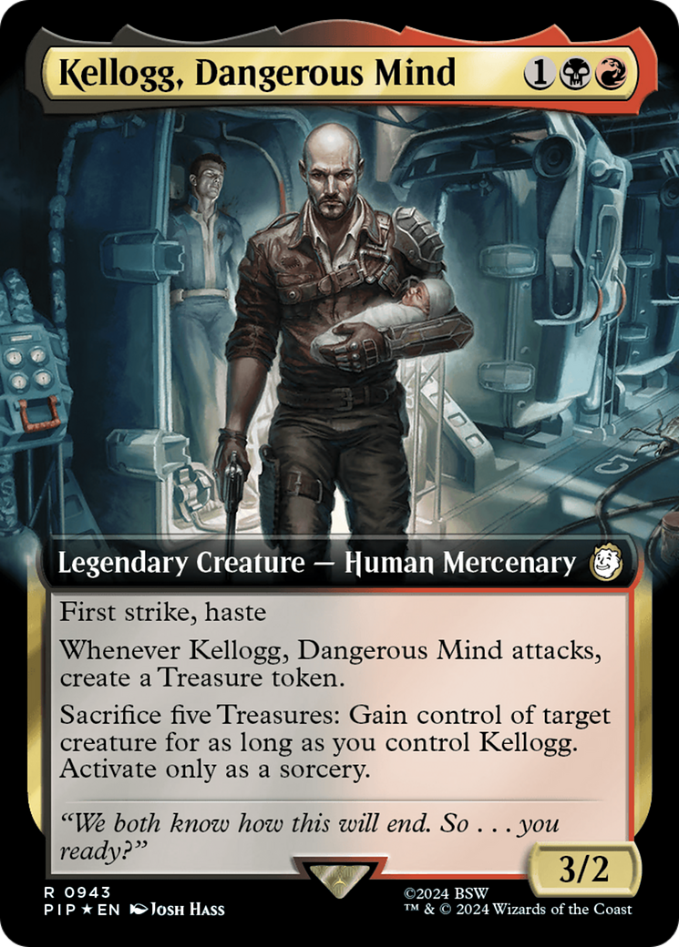 Kellogg, Dangerous Mind (Extended Art) (Surge Foil) [Fallout] | RetroPlay Games