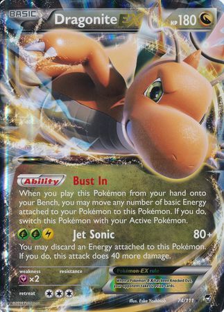 Dragonite EX (74/111) (Jumbo Card) [XY: Furious Fists] | RetroPlay Games