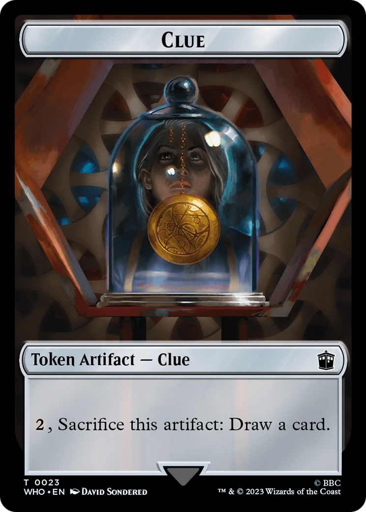 Copy // Clue (0023) Double-Sided Token [Doctor Who Tokens] | RetroPlay Games