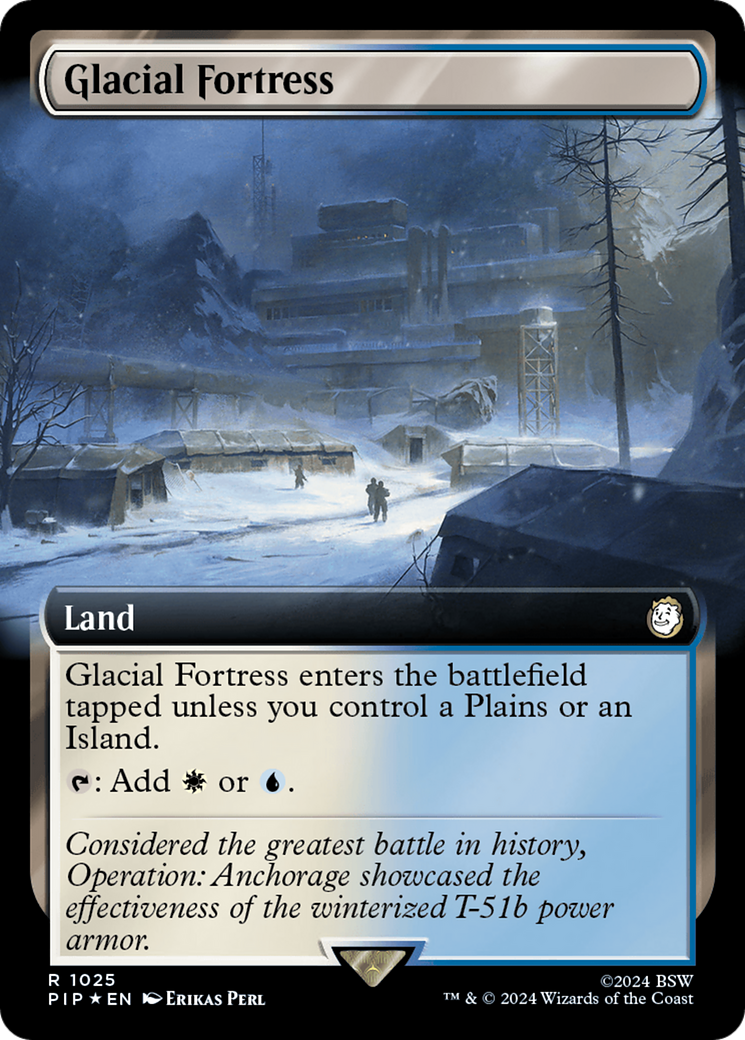 Glacial Fortress (Extended Art) (Surge Foil) [Fallout] | RetroPlay Games