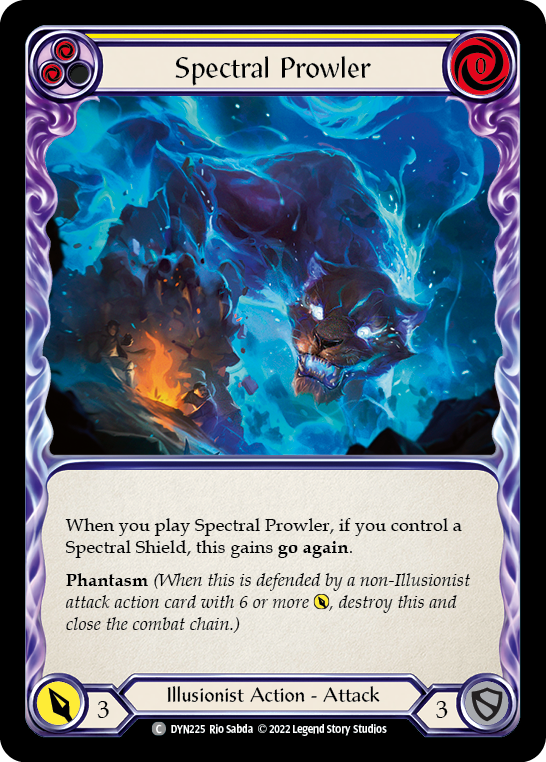 Spectral Prowler (Yellow) [DYN225] (Dynasty)  Rainbow Foil | RetroPlay Games
