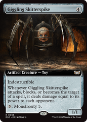 Giggling Skitterspike (Extended Art) [Duskmourn: House of Horror Commander] | RetroPlay Games