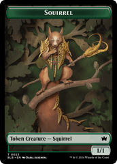 Squirrel // Treasure Double-Sided Token [Bloomburrow Tokens] | RetroPlay Games