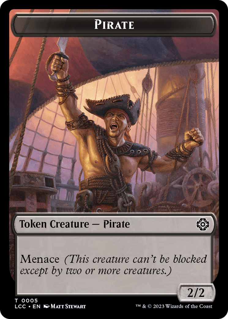 City's Blessing // Pirate (0005) Double-Sided Token [The Lost Caverns of Ixalan Commander Tokens] | RetroPlay Games