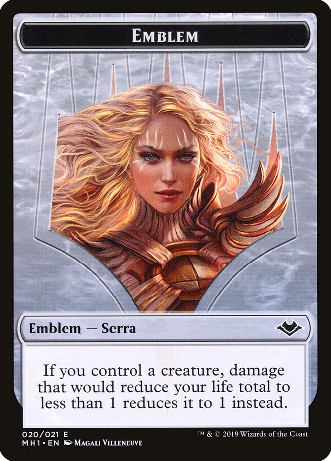 Serra the Benevolent Emblem [Modern Horizons Tokens] | RetroPlay Games