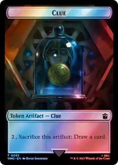 Copy // Clue (0055) Double-Sided Token (Surge Foil) [Doctor Who Tokens] | RetroPlay Games