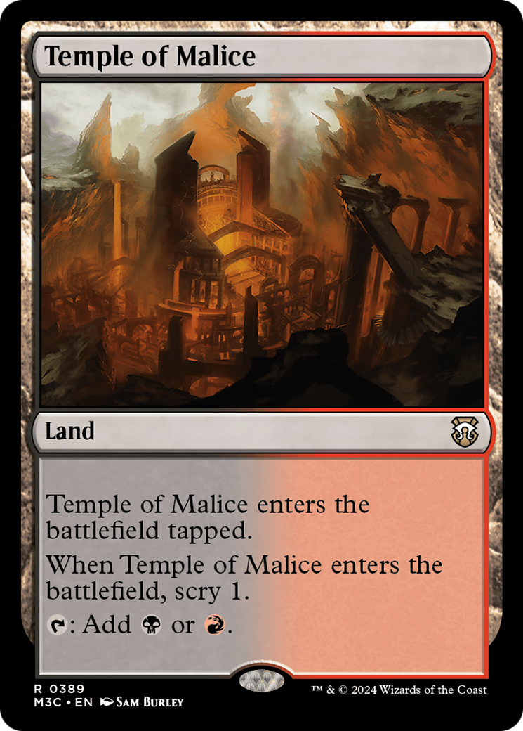 Temple of Malice (Ripple Foil) [Modern Horizons 3 Commander] | RetroPlay Games