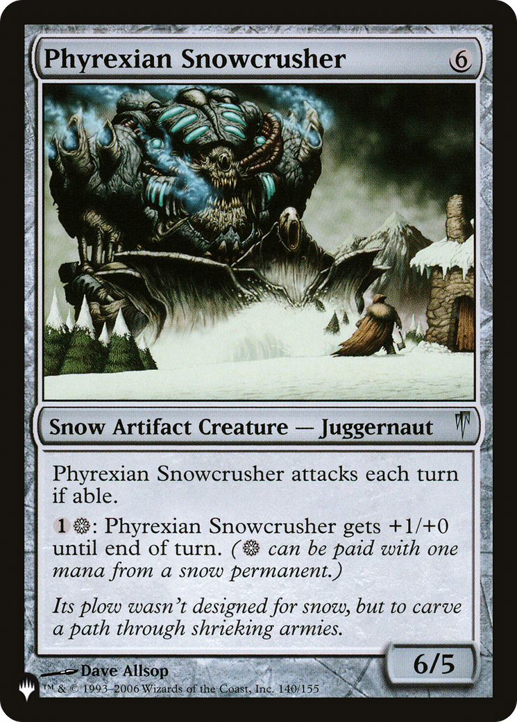 Phyrexian Snowcrusher [The List] | RetroPlay Games