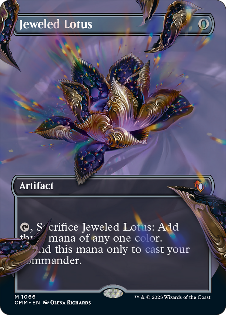 Jeweled Lotus (Borderless Textured Foil Frame Break) [Commander Masters] | RetroPlay Games