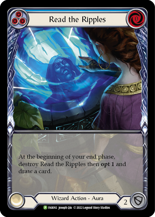 Read the Ripples (Blue) [FAB092] (Promo)  Rainbow Foil | RetroPlay Games