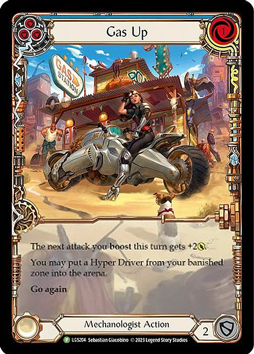 Gas Up (Blue) [LGS204] (Promo)  Rainbow Foil | RetroPlay Games