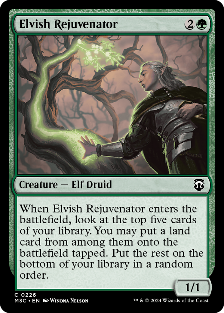 Elvish Rejuvenator (Ripple Foil) [Modern Horizons 3 Commander] | RetroPlay Games