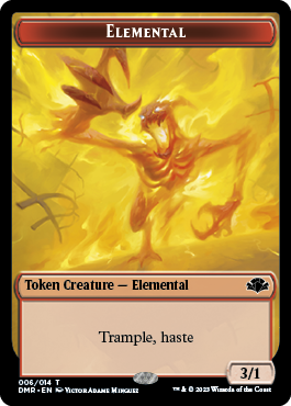 Insect // Elemental Double-Sided Token [Dominaria Remastered Tokens] | RetroPlay Games