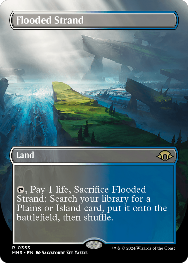 Flooded Strand (Borderless) [Modern Horizons 3] | RetroPlay Games