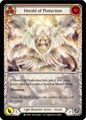 Herald of Protection (Blue Extended Art) [FAB031] (Promo)  Rainbow Foil | RetroPlay Games